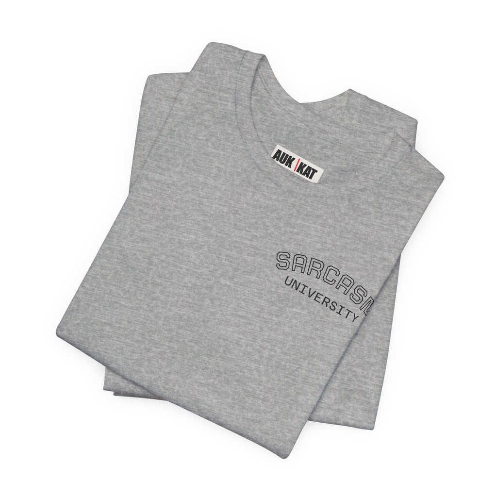 College Campus Tee — Sarcasm University Chest Logo