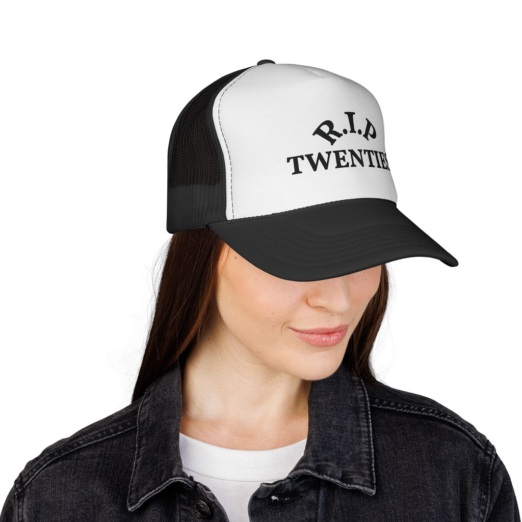 Trucker Cap — "R.I.P. Twenties" Funny Millennial Birthday Hat