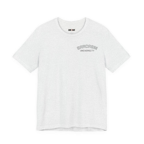 College Campus Tee — Sarcasm University Chest Logo