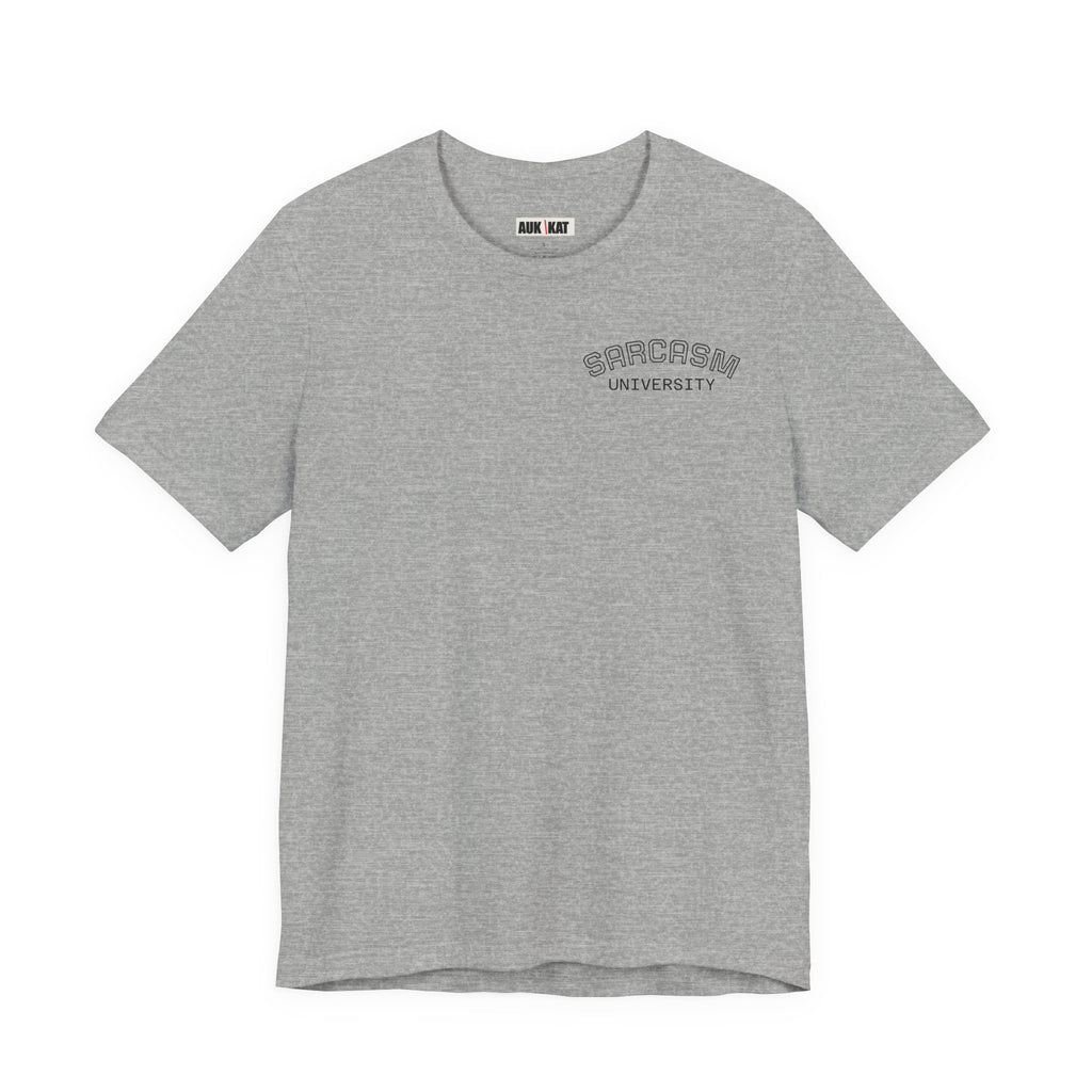 College Campus Tee — Sarcasm University Chest Logo