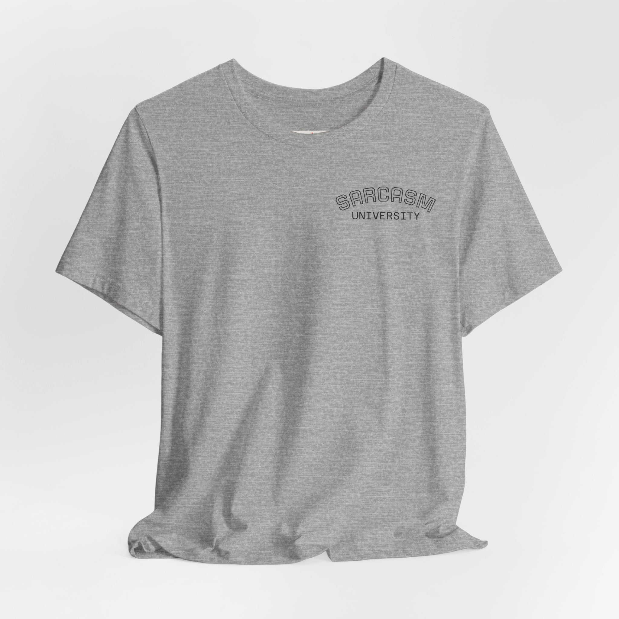 College Campus Tee — Sarcasm University Chest Logo