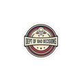 Kiss-Cut Sticker — "Dept. of Bad Decisions" Retro Skull Badge