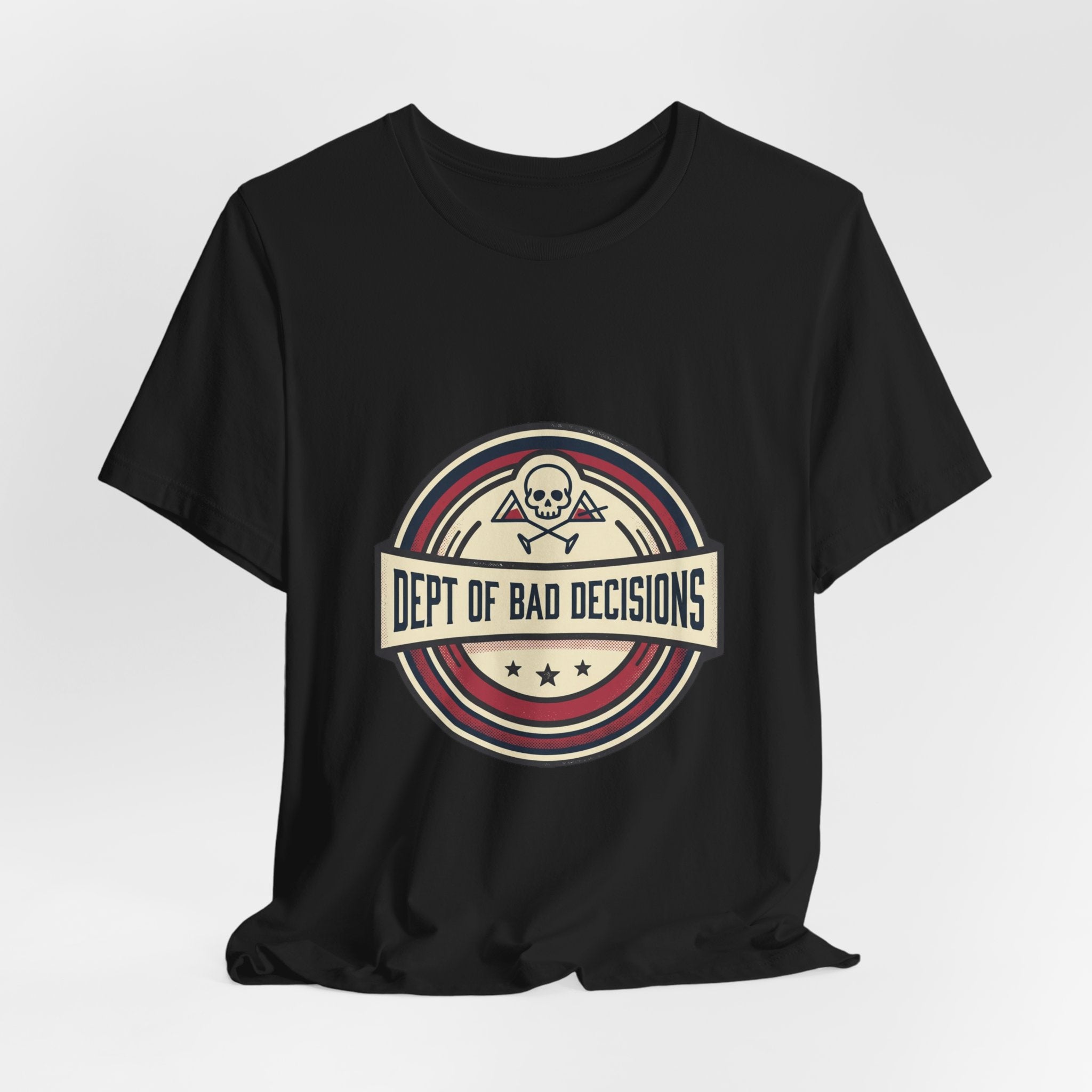 Dept. of Bad Decisions Tee — Vintage Skull Graphic T-Shirt